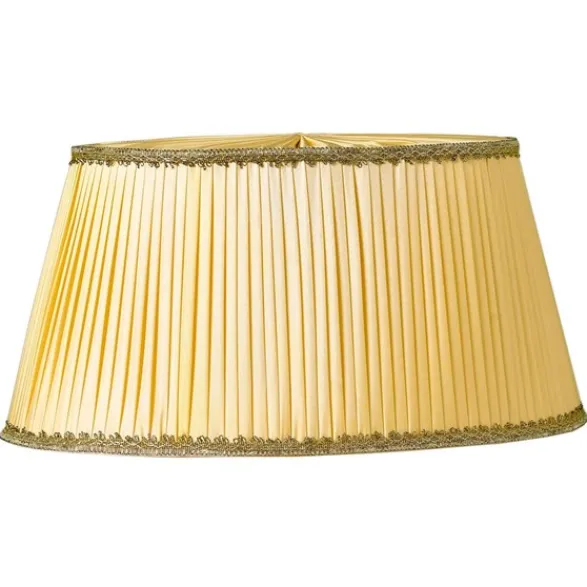 Armaturhantverk Linnea lampskärm oval gul 50cm
