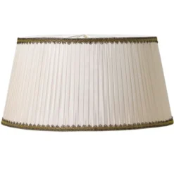 Armaturhantverk Linnea lampskärm rund beige 50cm