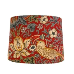 BERGO Lampskärmar Linus lampskärm 32 Strawberry Thief Crimson/Slate