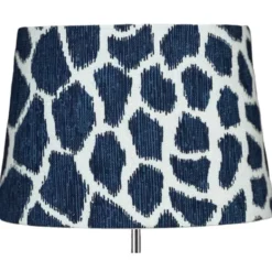 BERGO Lampskärmar Linus 23 oval lampskärm Jiraffa Blå