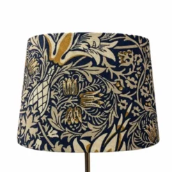 BERGO Lampskärmar Linus 23 oval Lampskärm Snakeshead, blå