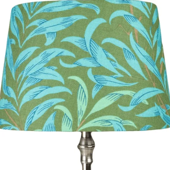 BERGO Lampskärmar Linus 23 oval lampskärm Willow Boughs Oliv/Turkos