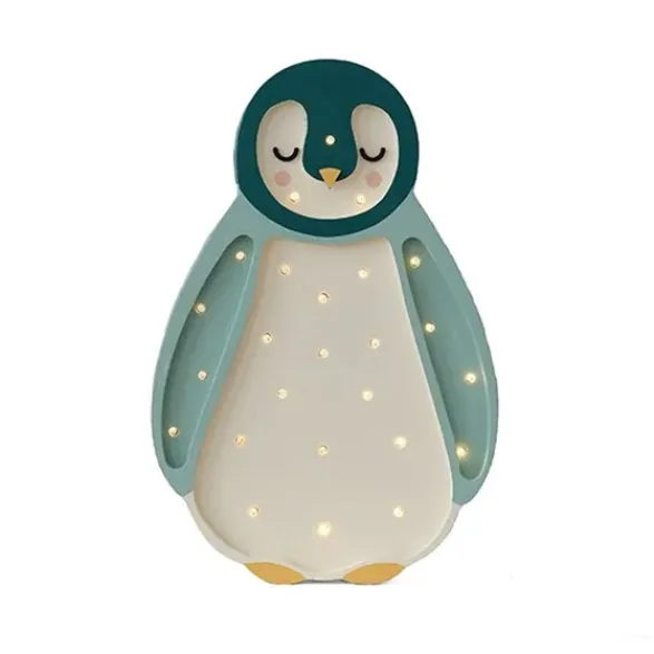 Barn Little Lights Baby Penguin Bordslampa, Teal