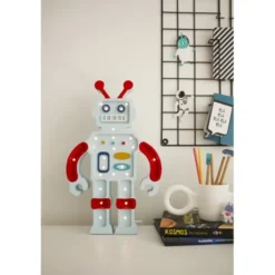 Barn Little Lights Robot Bordslampa, Metalic Blue