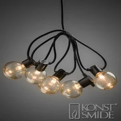 Konstsmide Ljusslinga LED 20 lampor amber E14, 24V/IP44