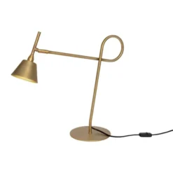 Konsthantverk Loop bordslampa, Rå mässing