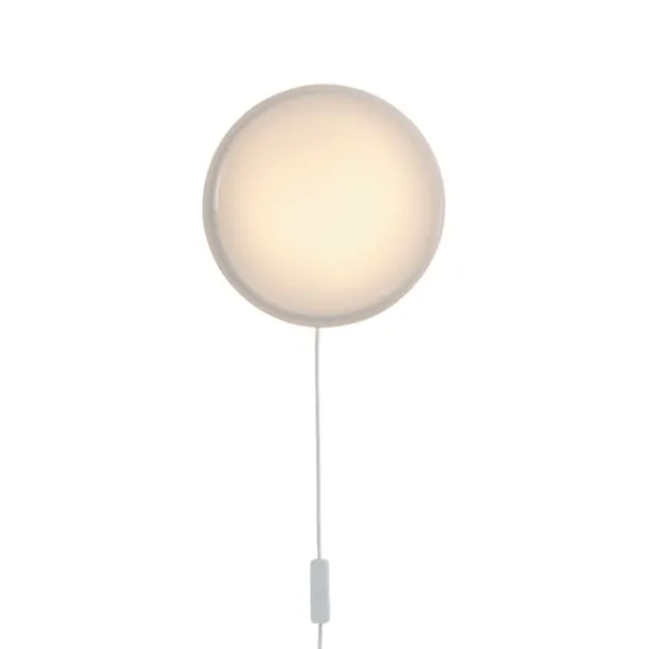 Muuto Looped tak-/vägglampa, vit m. in-line dimmer & plug