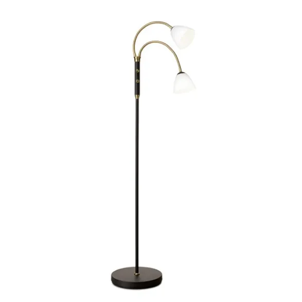 Halo Design Lucid LED-golvlampa 2 L Opal-Antik