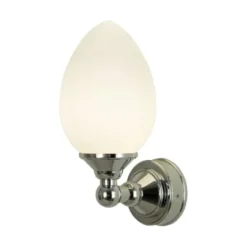 Aneta LUIGI vägglampa, krom/opal
