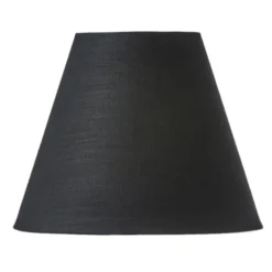 Armaturhantverk Lupin skärm, svart 22cm