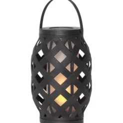 Star Trading Lykta Flame Svart 23cm