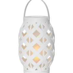 Star Trading Lykta Flame Vit 23cm