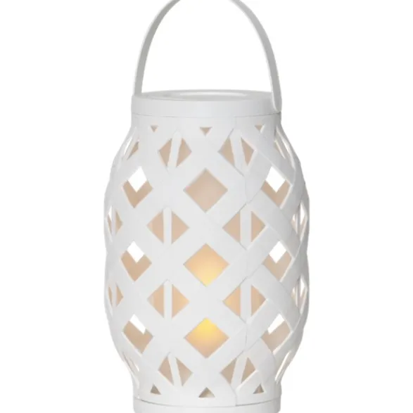 Star Trading Lykta Flame Vit 23cm