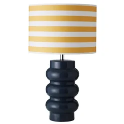 Superliving Lyon Table Lamp , Storm Blue / Yellow Stripe