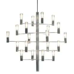 Herstal Manola 20 ljuskrona, krom 70cm
