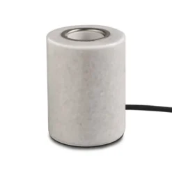 Unison MARBLE bordsarmatur white polished 1,8m textilkabel