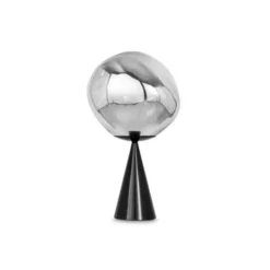 Tom Dixon Melt Cone Fat bordslampa silver LED