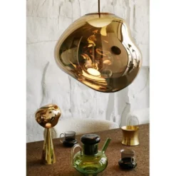 Tom Dixon Melt portabel bordslampa guld LED