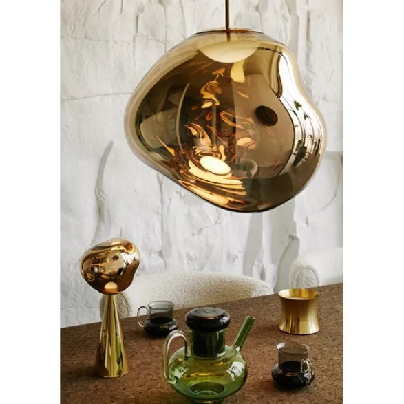 Tom Dixon Melt portabel bordslampa guld LED
