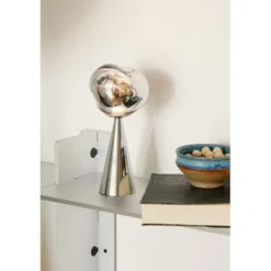 Tom Dixon Melt portabel bordslampa silver LED