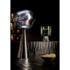 Tom Dixon Melt portabel bordslampa silver LED