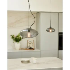 Halo Design Mesh Taklampa Ø20 Smoke