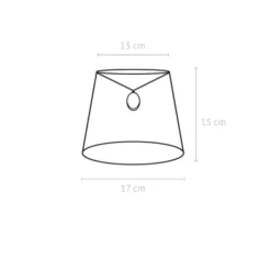 PR Home Mia Lampskärm Lin Natur 17cm