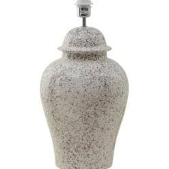 Hallbergs Belysning Ming Lampfot Stracciatella 27cm