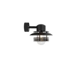 Belid Mira vägglampa, svartstruktur 24cm
