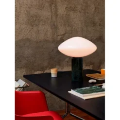 &tradition Mist bordslampa AP17, Matt White/Guatemala Verde