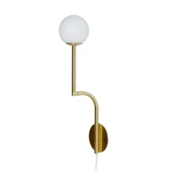 Pholc Mobil 46 Cable vägglampa Brass, opal