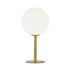 Aneta MOLEKYL bordlampa 1, matt mässing/vit