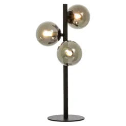 Aneta MOLEKYL bordslampa 3a, svart/rök