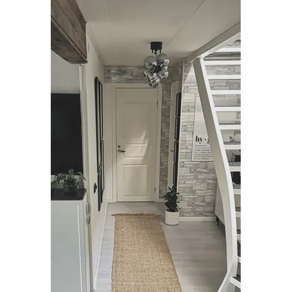 Aneta Molekyl plafond, svart/rök
