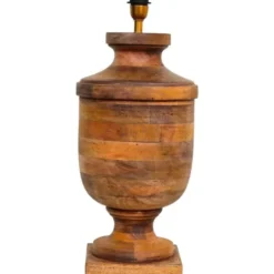 Hallbergs Belysning Monterey Lampfot Åldrat trä 27cm