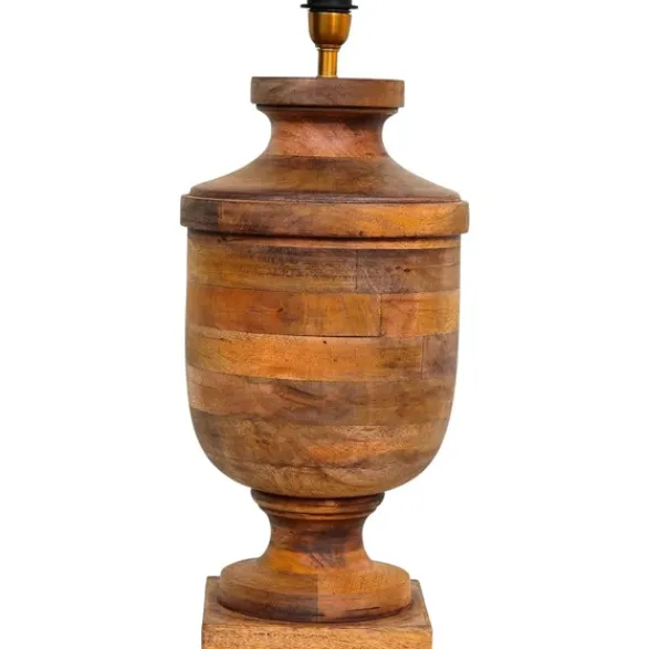 Hallbergs Belysning Monterey Lampfot Åldrat trä 27cm