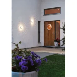Konstsmide Monza vägglykta 3W LED, anodiserad 9cm