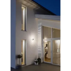 Konstsmide Monza vägglykta 5W LED, anodiserad 15cm