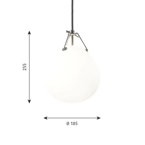 Louis Poulsen Moser 185 pendel, opal 18,5cm