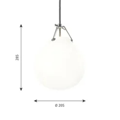 Louis Poulsen Moser 205 pendel, opal 20,5cm