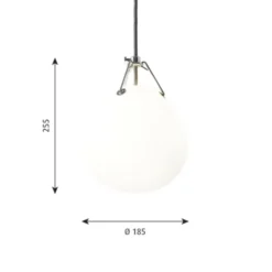 Louis Poulsen Moser 185 pendel, opal 18,5cm