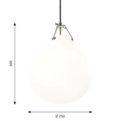Louis Poulsen Moser 250 pendel, opal 25cm