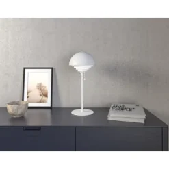 Herstal Motown bordslampa vit E27