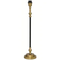 Hallbergs Belysning Nelly Lampfot Hög Svart/antik mässing 15cm