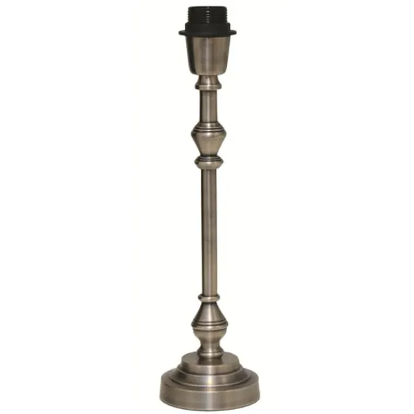 Hallbergs Belysning Nelly Lampfot Låg Antik silver 10cm