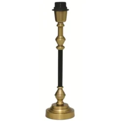 Hallbergs Belysning Nelly Lampfot Låg Svart/antik mässing 10cm