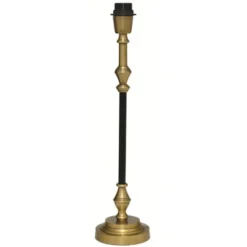Hallbergs Belysning Nelly Lampfot Mellan Svart/antik mässing 12,5cm