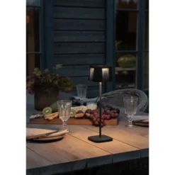Konstsmide Nice bordslampa svart fyrkantig