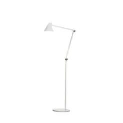 Louis Poulsen NJP golvlampa, vit 125cm