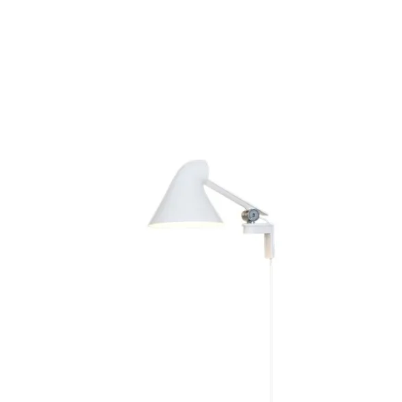Louis Poulsen NJP vägglampa kort arm, vit 20cm